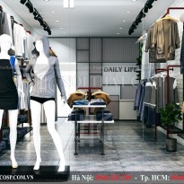 Thiết kế nội thất shop thời trang nữ Daily Life – Cầu Giấy, Hà Nội